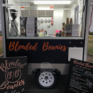 DOT CE Square Fountain Fully Equipped For Chocolate Dip Ice Cream Hot Dog Fast Food Business <b>Concession</b> <b>Trailer</b> - Product Image 1