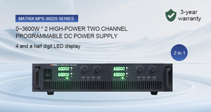 Alimentation numérique programmable de bureau haute puissance MATRIX 3600W 60V 60A à 2 canaux, utilisée dans les laboratoires - Product Image 2
