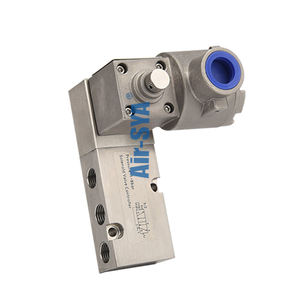 Air-sya AS60 katup Solenoid Stainless Steel, bagian pneumatik tahan ledakan tipe <span class=keywords><strong>Pilot</strong></span> <span class=keywords><strong>2</strong></span> posisi, katup Solenoid Stainless Steel 5 cara - Product Image 4