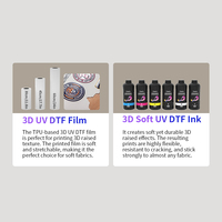 Imprimante d'étiquettes UV DTF 3D OtterPro UV DTF modèle P 30 double tête d'impression I3200-U1 HD