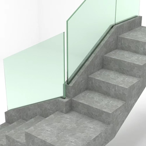 Ban Công <span class=keywords><strong>2025</strong></span> Nhôm Lan Can Không Khung Thiết Kế Ngoài Trời Sàn Ban Công Kính Lan Can Cho Cầu Thang Lan Can - Product Image 4