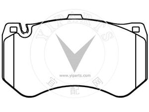 Plaquettes de frein avant en <span class=keywords><strong>c</strong></span>éramique de carbone D1530 remplacement gratuit de 12 mois pour VW CLS63 <span class=keywords><strong>AMG</strong></span> S E63 SL63 SL65 Stock Car Model - Product Image 6