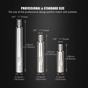 Tige d'extension rotative en acier inoxydable <span class=keywords><strong>SPTA</strong></span> pour <span class=keywords><strong>polisseuse</strong></span> rotative/perceuse - Product Image 3