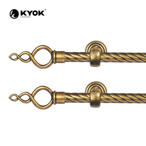 Juego de Barras de Cortina de Metal Modernas KYOK Infinity Finial, Decoración Artística Multicolor para Sala de Estar, Dormitorio, Oficina, Cocina, Baño - Product Image 3