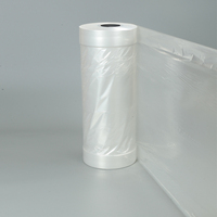 Sac de luxe personnalisé transparent pour robe de mariée, sac de rangement pour robe de mariée en PE, matériau HDPE/LDPE jetable, emballage personnalisable