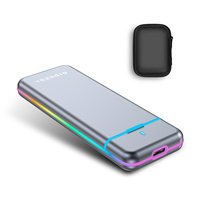 Casing keras M.2 NVME 2280 256GB 512GB, casing keras Solid State Drive Super kecepatan tinggi 1TB 2TB 4TB kompatibel USB Tipe C RGBPortable SSD