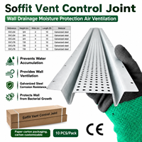 Joint de ventilation en acier galvanisé pour sous-couverture, protection contre l'humidité et drainage mural, ventilation d'air 3/4 pouce 7/8 pouce