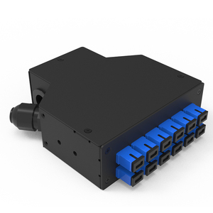 Din Rail FTTx sợi thiết bị đầu cuối hộp SC Simplex opticalal Hộp nối lên đến 24 sợi quang - Product Image 1