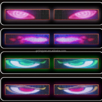 24V voiture LED écran souple lumière Devil's Eye affichage clignotant camion léger peut utiliser avant et arrière pare-brise feux d'avertissement