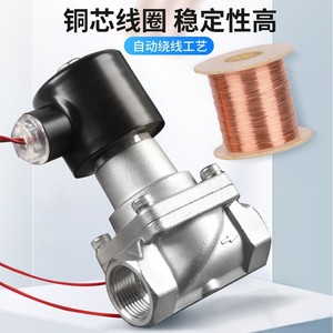 วาล์วโซลินอยด์ไอน้ำ Yueer DN15-50 220V AC แบบลูกสูบ วาล์วควบคุมอุตสาหกรรมสำหรับควบคุมอุณหภูมิ - Product Image 3