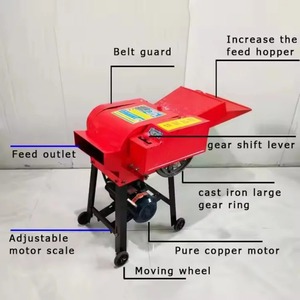 Nouvelle Machine de Traitement des Aliments pour Animaux à Haute Productivité, Hacheuse d'Ensile, Coupe-Paille Agricole, Broyeur de Grains de <span class=keywords><strong>Maïs</strong></span>, Ensileuse de Paille - Product Image 6
