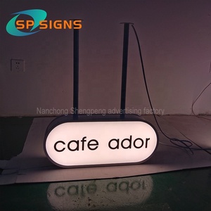 SP quảng cáo tùy chỉnh double side hộp đèn led dấu hiệu kinh doanh thép không gỉ Acrylic LED chữ ánh sáng in chiếu sáng - Product Image 4