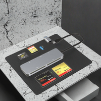 Lecteur de cartes mémoire externe DAJIANG OEM personnalisé double interface 5-en-1 Type-C USB 3.0, installation rapide tout-en-un, prend en charge les cartes