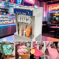 Livraison Gratuite - Nouvelle Machine Commerciale à Glace Soft 5 Saveurs Automatique, Sorbetière et Congélateur à Yogourt Glacé