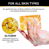 Coffret de Savons à l'Acide Kojique 4-en-1 Curcuma Citron Bave d'Escargot Charbon Actif Éclaircissant Nettoyant en Profondeur avec Filet Moussant OEM 100g X 4