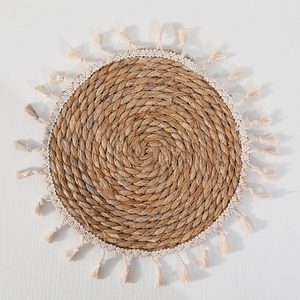 Posavasos redondo hecho a mano de hilo de algodón, tapete para mesa de comedor, cocina, olla caliente - Product Image 6