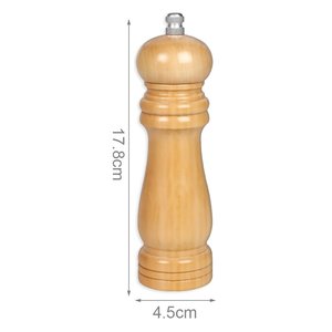 * OUTLET * macinapepe in legno, macinapepe e sale, Beige, 17.8cm-casa e giardino/articoli per la casa - Product Image 1
