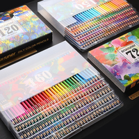Brutfuner Non-Toxic 48/72/120/160 Ensemble de crayons de couleurs à l'huile avec emballage en PVC Crayons de couleur