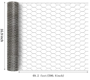 Grillage hexagonal perforé galvanisé pour gabions, clôture avicole, barrière animale, rouleau de grillage avec services de découpe et de soudure - Product Image 3