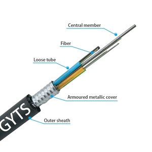 Câble à fibres optiques UKCC GYTS (2-288 fibres, gaine HDPE/PE) pour le contrôle de l'éclairage urbain intelligent et la mise en réseau des services municipaux - Product Image 4
