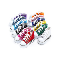 Vente en gros 7.5CM coloré BjD poupée toile baskets poupée vêtements et accessoires 1/3 1/4 échelle poupée chaussures