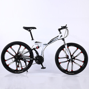 Bicicleta de Montaña plegable de peso ligero, bici con freno de disco doble, 26 pulgadas y 21 velocidades - Product Image 3