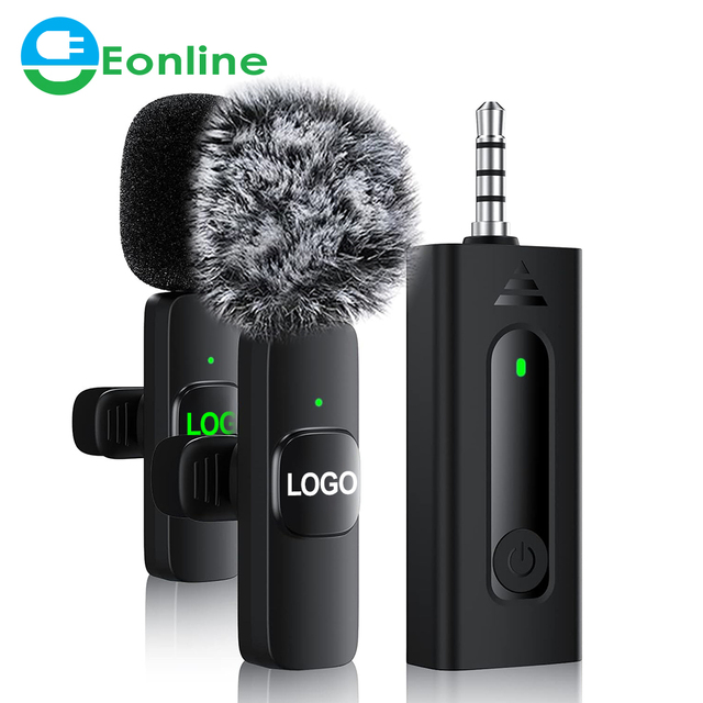Eonline 3.5mm Lavalier Lapel Microphone Omnidirectional Condenser Mic for Camera Speaker Smartphone,Recording Mic for Youtube,In