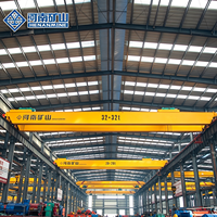 Grue à double poutre de type palan général, marque n°1 en Chine, pour mines du Henan, montée sur rails de déplacement et poutre de piste