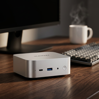 MQ Mini PC AMD R5 6600H 24GB LPDDR5 1TB NVMe SSD Drievoudige 4K Uitvoer WiFi6 Win11 Linux Draagbare Desktop Computer