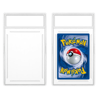 Support de cartes gradées en acrylique transparent personnalisé 35PT avec emplacement pour étiquette, compatible avec les cartes gradées Pokémon CGC/BGS, étui de protection pour cartes.