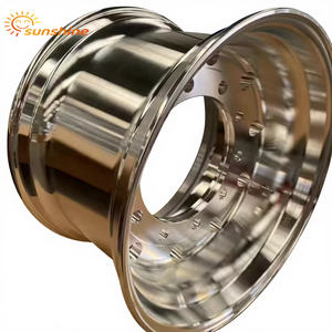 ISO、TS16949認証取得済み 22.5x14インチ 高品質クローム仕上げアルミトラックリム 新品チューブレスタイヤホイールリム 工場直販価格 - Product Image 1