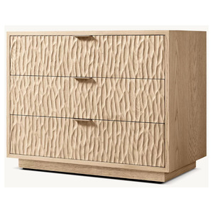 โต๊ะข้างเตียงแบบปิด MELBOURNE rh FURNITURE โต๊ะข้างเตียงสไตล์โมเดิร์นหรูหรา พร้อมลิ้นชัก - Product Image 2