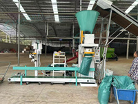 Machine de pesage, de remplissage et d'ensachage pour aliments, engrais, sable, pierre, gravier, charbon de bois, terre, compost, avec fonction de couture, pour sacs de 25 kg, 35 kg, 50 kg