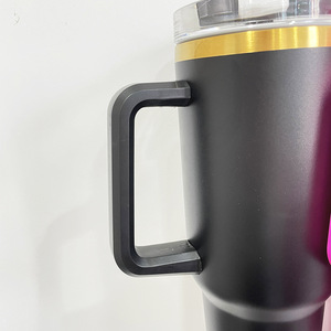 40oz Spray chapado en oro plástico oro cobre spray plástico aislamiento al vacío hielo Bulba taza coche Taza Termo taza - Product Image 4