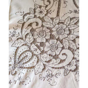 Mantel Étnico de Lino y Algodón Amarillo con Bordado Gris, Estilo Rústico, Decoración de Cocina para Bodas y Uso en Hoteles - Product Image 5