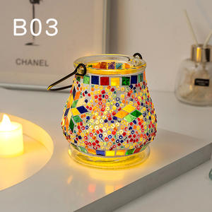 Diy Handmade Modern Vase Mosaic <strong>Candle</strong> <strong>Holder</strong> Home Decoration <strong>Glass</strong> Vase for Flowers - Product Image 3