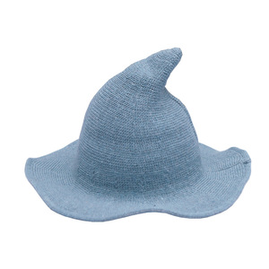 Sombrero de bruja de Mago para Halloween, disfraz de lana de punto para adultos, disfraz elegante, gorra puntiaguda rosa al por mayor para hombres y mujeres, informal - Product Image 2