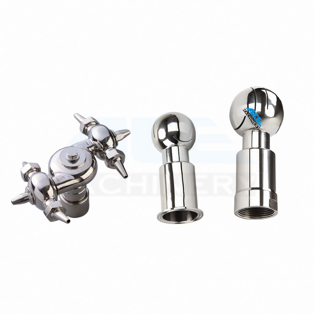 Горячая Продажа Ubc реакционный привод сопло бака, нержавеющая сталь 316L санитарно Cip поворотный спрей мяч бутылка стиральная сопло