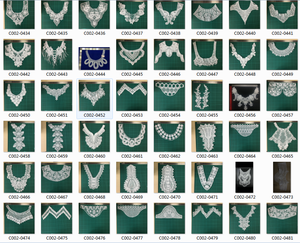 Apliques de Encaje para Cuello de Prendas al por Mayor, Encaje Bordado Cosido para Ropa - Product Image 5