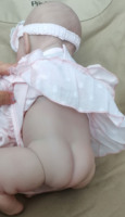 Poupée Bébé Reborn Faite Main 3D Peau 49cm Peinte à la Main Réaliste Nouveau-Né Fille Poupées Plus Vraies que Nature Cadeaux de Noël M024