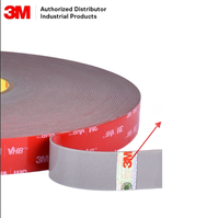 Ruban adhésif en mousse acrylique double face rouge, résistant à la chaleur, imperméable, pour montage de signalétique extérieure, découpé sur mesure, 3M GPL-110