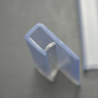 100% Pvc Pure Raw Material porte-étiquette en plastique bande clip suspendu affichage prix pour étagère