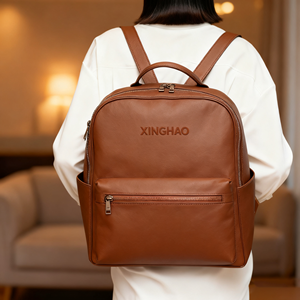 Nhà Sản xuất nhà máy <span class=keywords><strong>PU</strong></span> Vegan da lớn đa chức năng mẹ tã Túi ba lô với biểu tượng tùy chỉnh bán buôn - Product Image 1