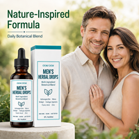 Gouttes liquides à base de plantes personnalisées Ashwagandha Maca Shilajit Zinc Mélange minéral botanique Complément alimentaire Marque privée OEM Vente en gros