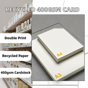 Papier cartonné PE double face recyclé 400 g/m² crème A1 A2 pour laserjet, vente en gros, DIY, dessin, exposition, recyclable, anti-ondulation - Product Image 2