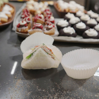 Extra-Slick Greaseproof Cupcake Liner Easy Release Heatproof Double-Sided Paper Paperboards Custom Orders Accepted Food Cookie
