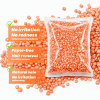 Cire dure sans colophane à la cerise 500g/1kg, séchage rapide en 1 seconde, sans bandes, indolore, sans danger pour les peaux sensibles, 9 couleurs, pour le visage