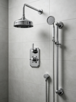 Système de douche à effet pluie Weihao en laiton brossé doré non revêtu, kit de douche mural encastré, ensemble de douche thermostatique pour salle de bain