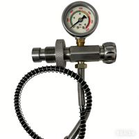 Adaptateur de remplissage de bouteille de plongée 24 pouces G5/8 en acier inoxydable pour station de remplissage d'air, connecteur de remplissage pour grande bouteille de gaz et valve de compresseur
