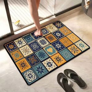 Diatom Mud Absorbent Non-Slip Quick-Drying Foot Pad Diatomite <b>Bath</b> Mat for Bathroom Entrance Doormat Floor Carpet - Product Image 3